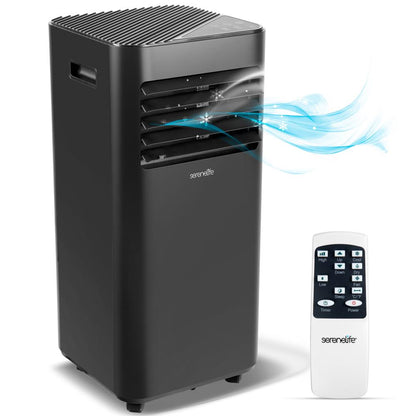 Portable Air Conditioner 8000 BTU Efficient Cooling Dehumidifier White