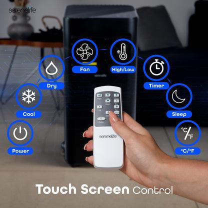 Portable Air Conditioner 8000 BTU Efficient Cooling Dehumidifier White