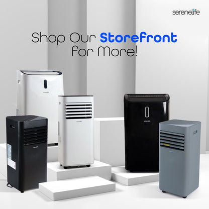 Portable Air Conditioner 8000 BTU Efficient Cooling Dehumidifier White