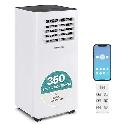 Portable Air Conditioner - Compact Home A/C Cooling Unit With Built-In Dehumidifier & Fan Modes, Includes Window Mount Kit (8,000 Btu)
