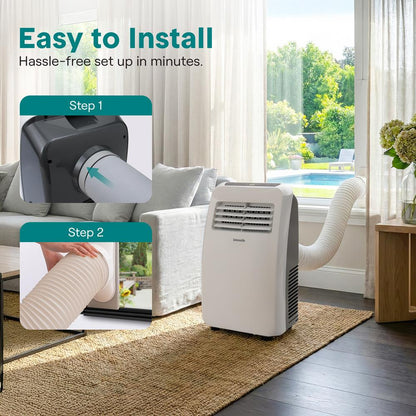 Portable Air Conditioner 8,000 BTU Efficient Cooling Remote Control