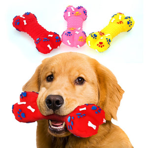 Bone Rubber Dog Toy