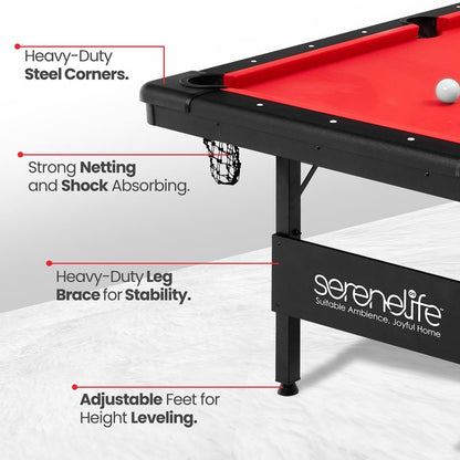 product image number 4 for SereneLife Portable Pool Table