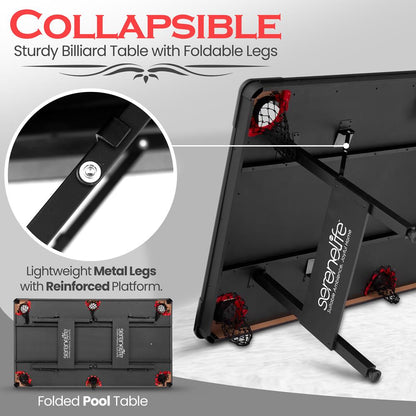 product image number 5 for SereneLife Portable Pool Table