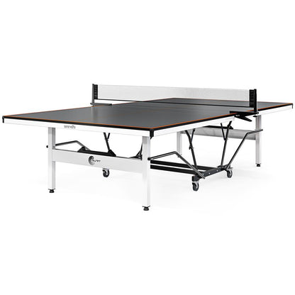 Indoor Table Tennis Table - Durable MDF, Foldable, Matte Grey Finish