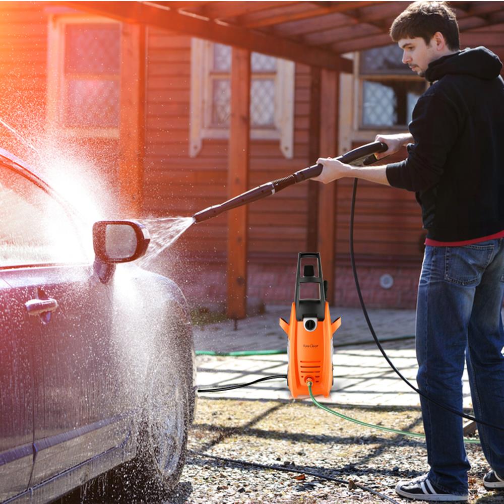 Electric Pressure Washer 2000PSI Adjustable Nozzle Rolling Wheels