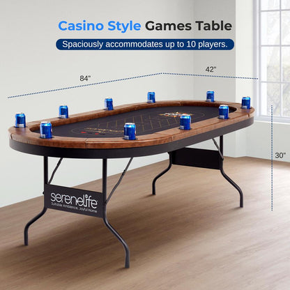 product image number 2 for SereneLife Poker/Casino Game Table