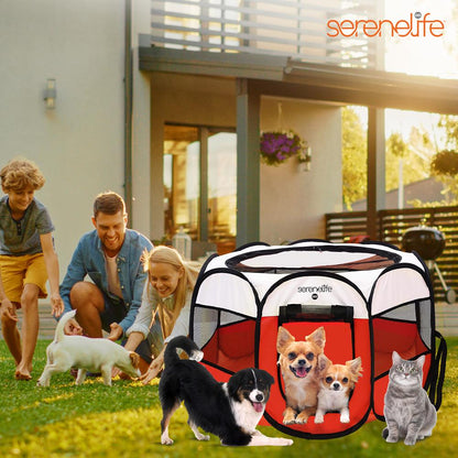 Foldable Pet Tent With Pet Bowl