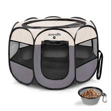 product image number 1 for SereneLife Foldable Pet Tent With Pet Bowl