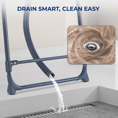 Foldable Dog Bath Tub, 360° Access, Marine Grade PVC, Beige