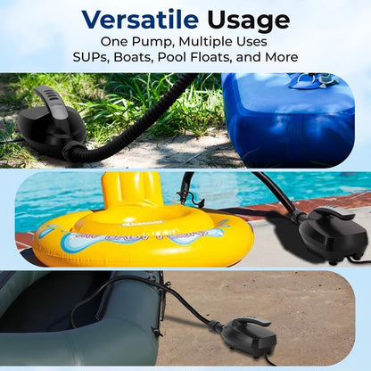 Inflatable Paddle Board Pump 16PSI High Pressure 12V DC Electric Air Pump