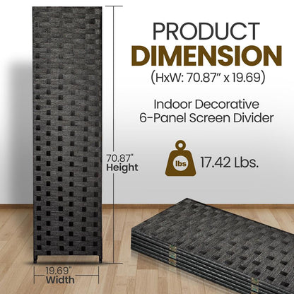 6-Panel Room Divider