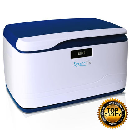 Locking Storage Bin 8 Gal Secure ABS Plastic Stackable Organizer