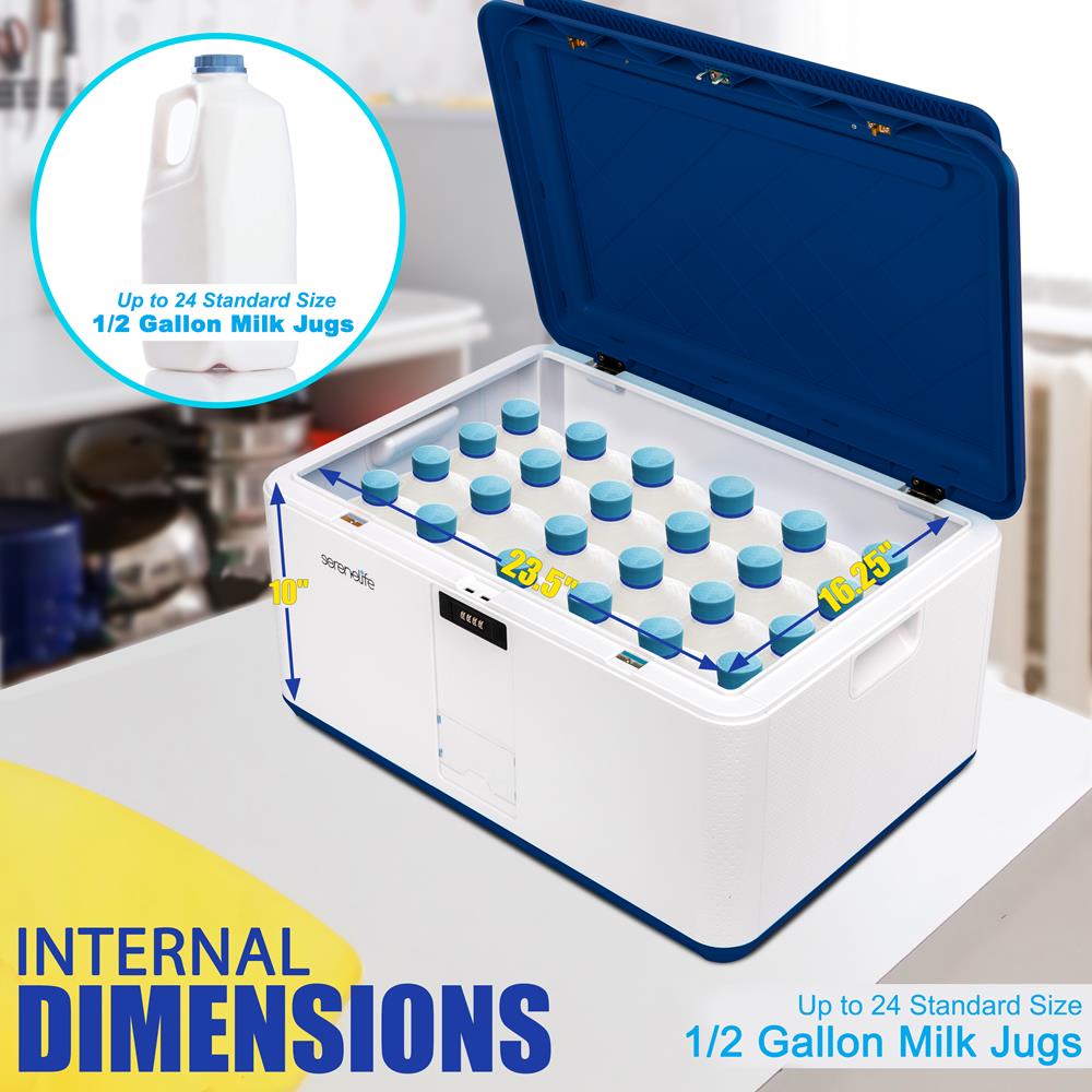 Lockable Storage Box 21 Gal Capacity, Combo Lock, Reinforced ABS