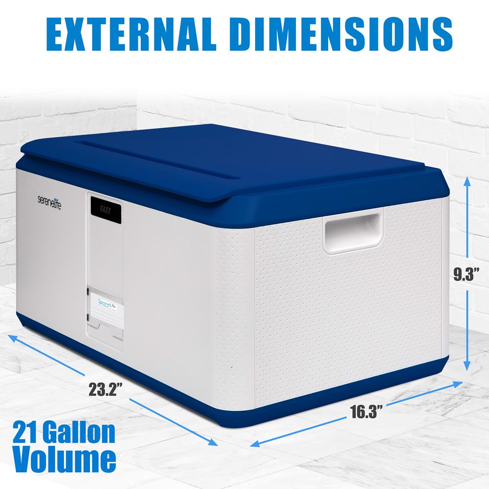 Lockable Storage Box 21 Gal Capacity, Combo Lock, Reinforced ABS