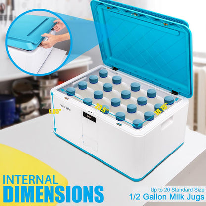 Lockable Storage Box 21 Gal Secure Combo Lock Reinforced ABS