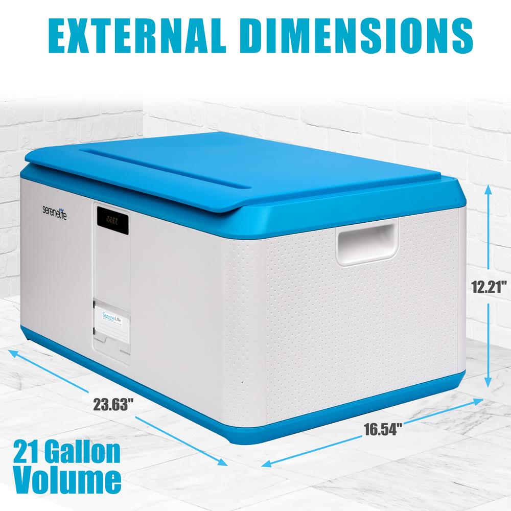 Lockable Storage Box 21 Gal Secure Combo Lock Reinforced ABS