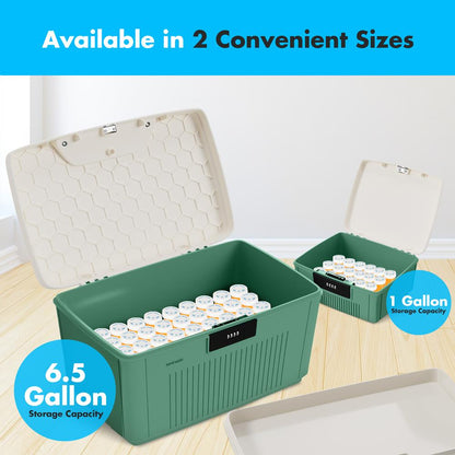 product image number 7 for SereneLife 8.5 Gallon Locking Storage Bin