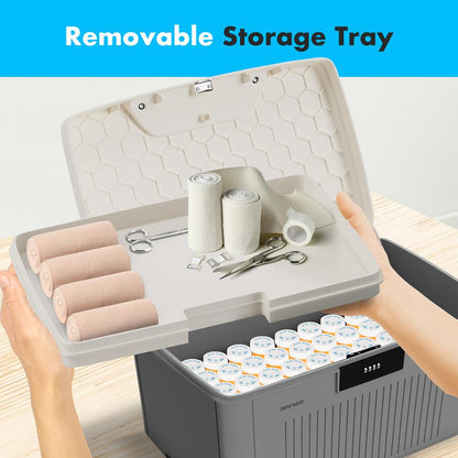 product image number 5 for SereneLife 8.5 Gallon Locking Storage Bin