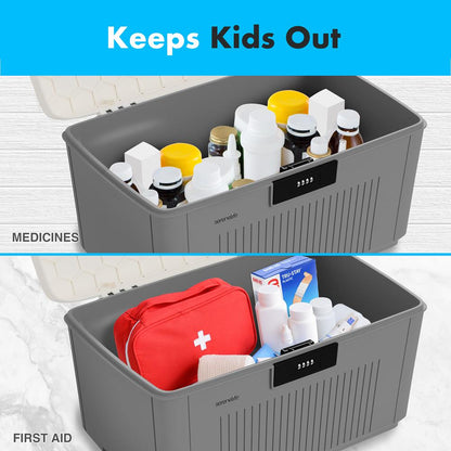 product image number 6 for SereneLife 8.5 Gallon Locking Storage Bin