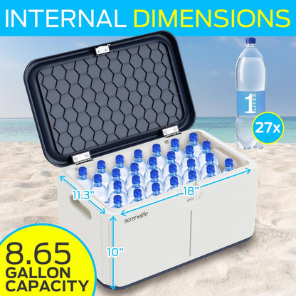 product image number 3 for SereneLife 8 Gallon Locking Storage Bin