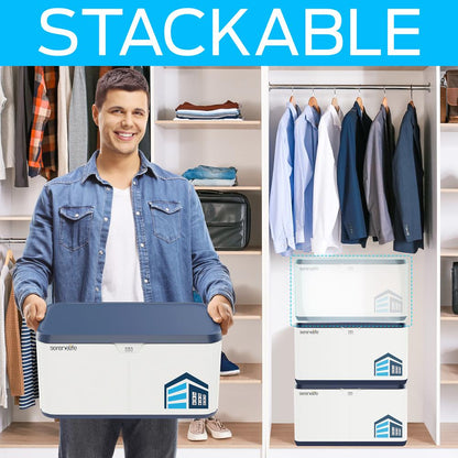 product image number 5 for SereneLife 8 Gallon Locking Storage Bin