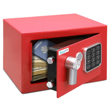 Digital Safe Box Secure Storage Steel Construction Red