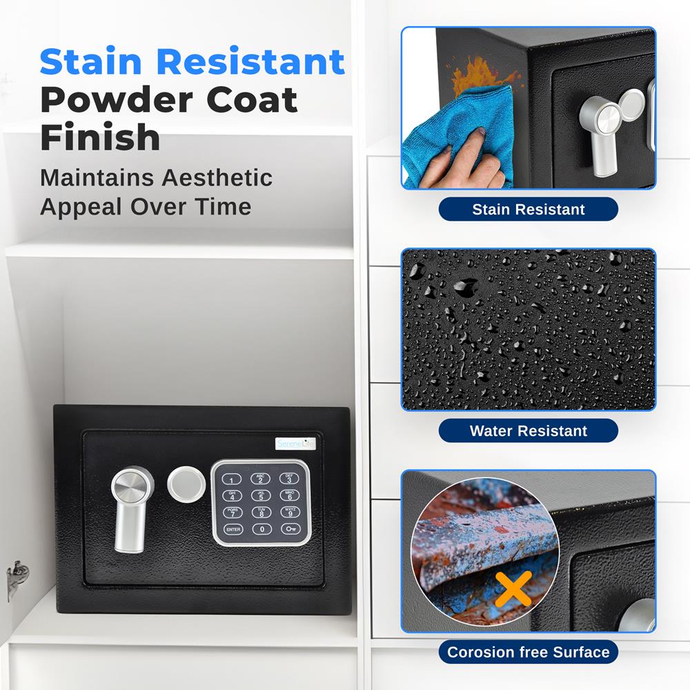 Digital Safe Box Secure Storage Steel Construction 9.1