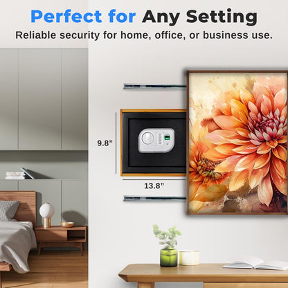 Electronic Fingerprint Safe Box, Secure Access, Steel Construction