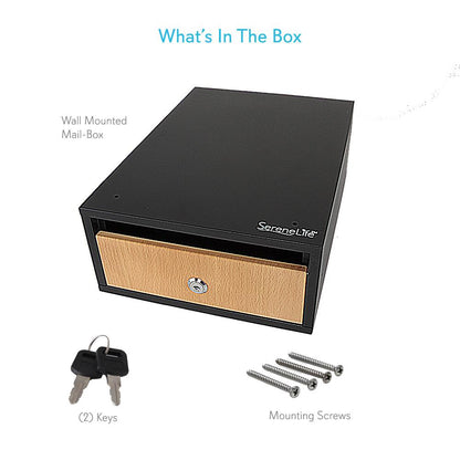 product image number 3 for SereneLife Wall Mount Locking Mailbox