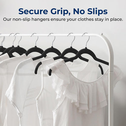 30-Piece Velvet Hangers Non-Slip Space-Saving 360¬∞ Swivel Hook