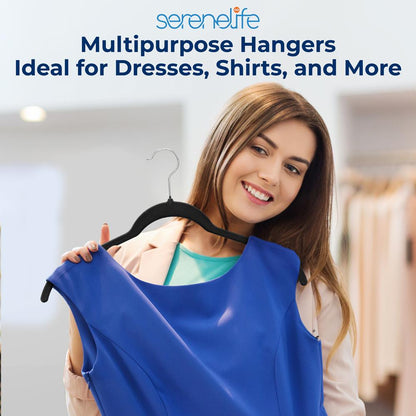 30-Piece Velvet Hangers Non-Slip Space-Saving 360¬∞ Swivel Hook