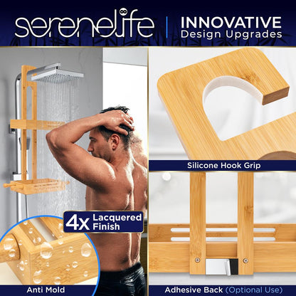 Bamboo Hanging Shower Caddy