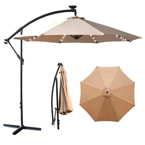 10 Ft. Led Cantilever Umbrella With 360°