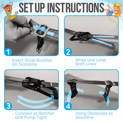 product image number 8 for SereneLife Ninja Warrior Obstacle Course