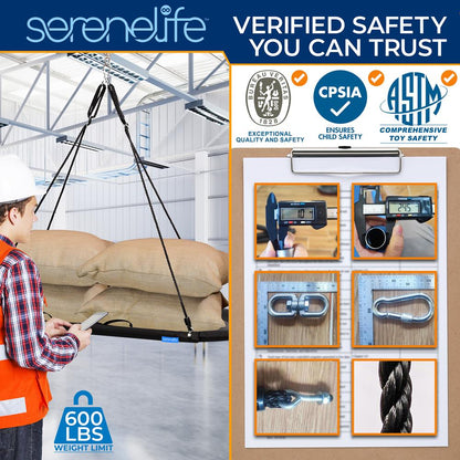 67" Oval Saucer Swing, 700 lbs Capacity, Waterproof, Includes Pillow