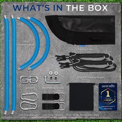 67" Oval Saucer Swing, 700 lbs Capacity, Waterproof, Includes Pillow