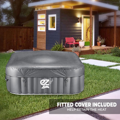 product image number 3 for SereneLife Square Inflatable Pool Spa With Light