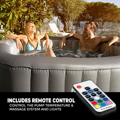 product image number 4 for SereneLife Square Inflatable Pool Spa With Light