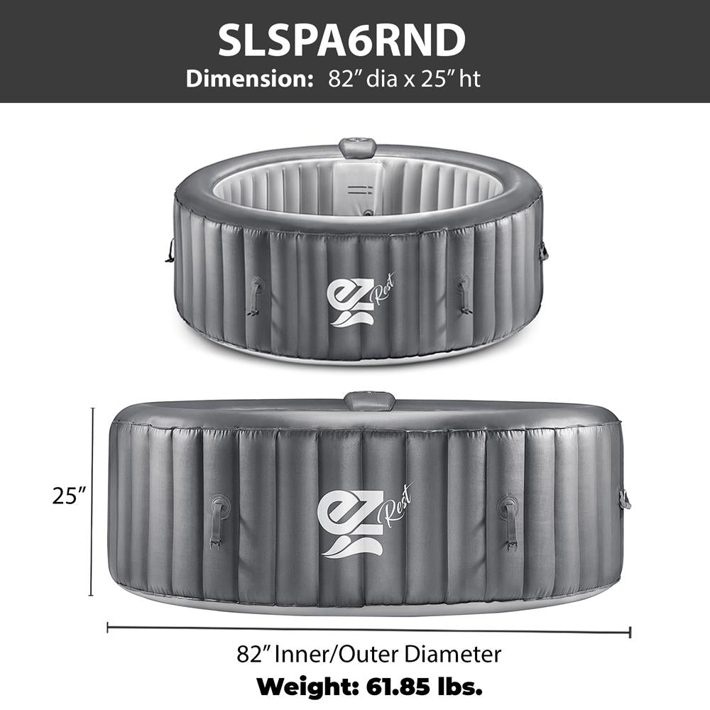 6-Person Inflatable Hot Tub Spa