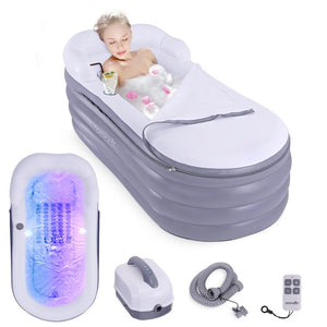 Inflatable Bathtub With Bubble Massage Mat