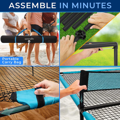 Trampoline Ping Pong Table - Portable, Adjustable Steel Frame, Indoor/Outdoor