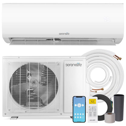 12000 BTU Indoor and Outdoor Mini Split AC Unit Kit – 115V Smart Cooling & Heating Mini Split AC with WiFi
