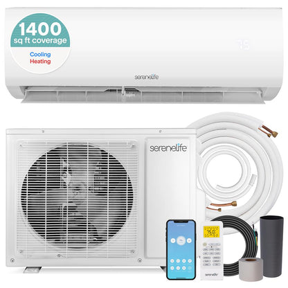 24000 BTU Indoor and Outdoor Mini Split AC Unit Kit – 230V Smart Cooling & Heating with WiFi