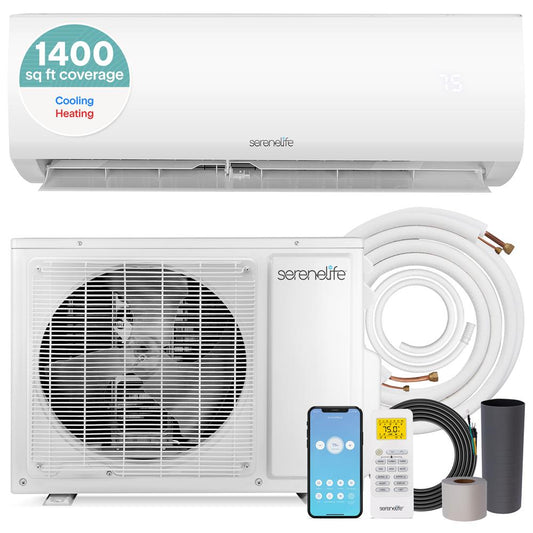 24000 BTU Indoor and Outdoor Mini Split AC Unit Kit – 230V Smart Cooling & Heating with WiFi
