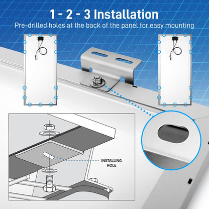 product image number 5 for SereneLife Mono Solar Panel Starter Kit