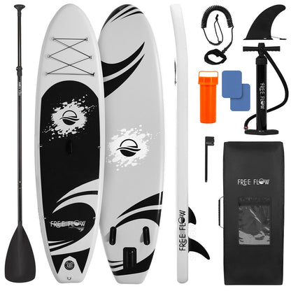 Inflatable Paddle Board - Stable Non-Slip Deck, 10'10", Easy Storage