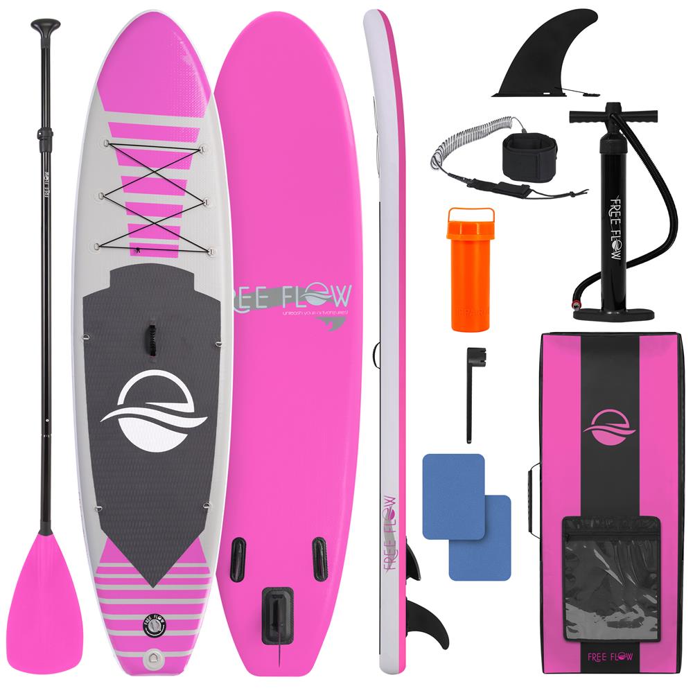 Inflatable Paddle Board - Stable Non-Slip Deck, 10'6