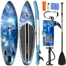 Inflatable Paddle Board - Stable Non-Slip Deck, 10'6", Space Blue