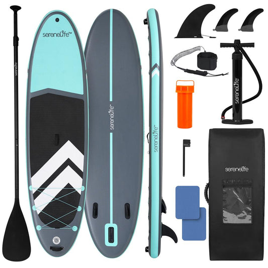 11' Inflatable SUP, Pet-Friendly, Non-Slip Deck, 440 lbs Capacity